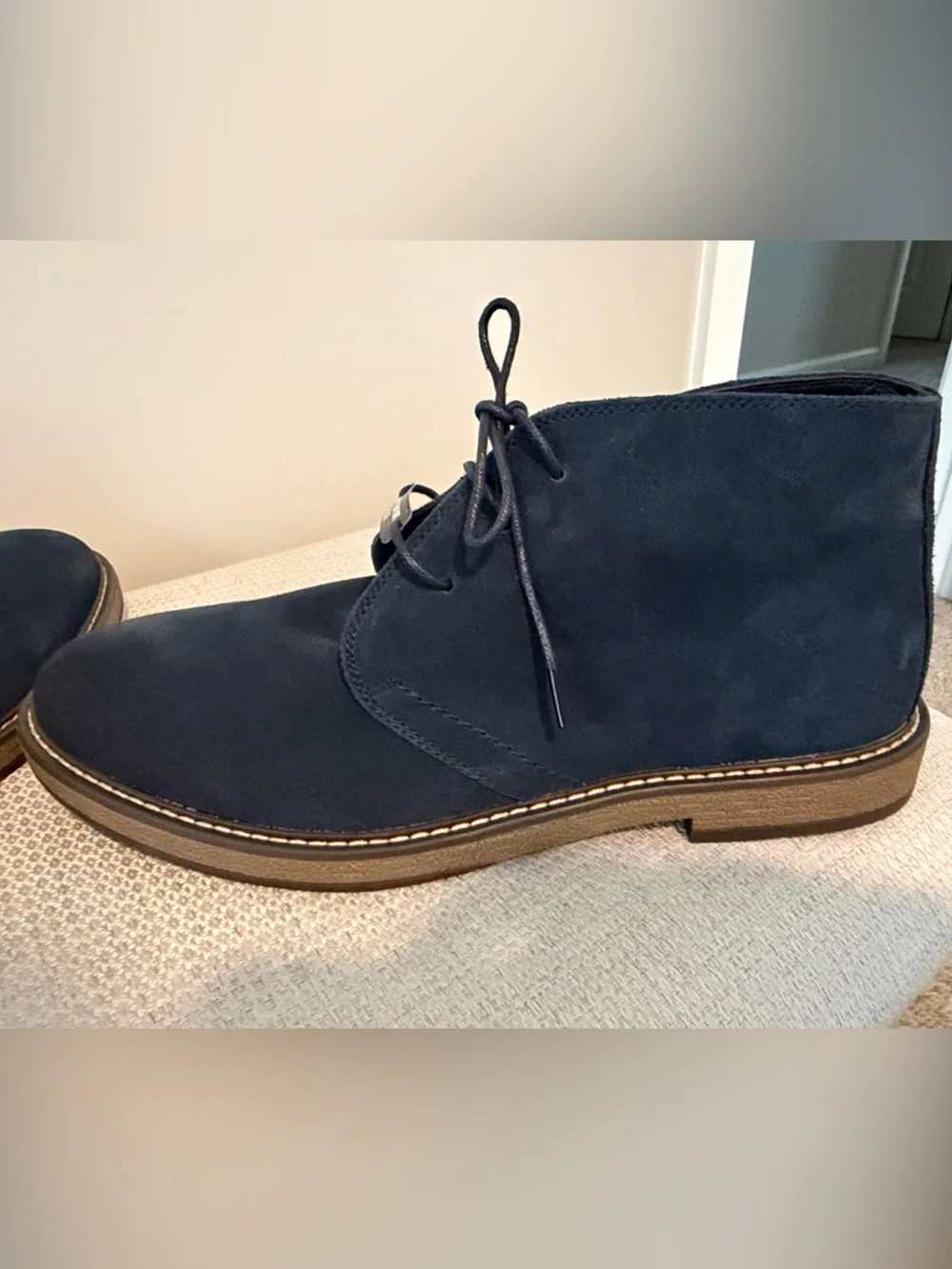 NEW Joseph Abboud Navy Blue Suede Thomas Chukka Boots Size 13